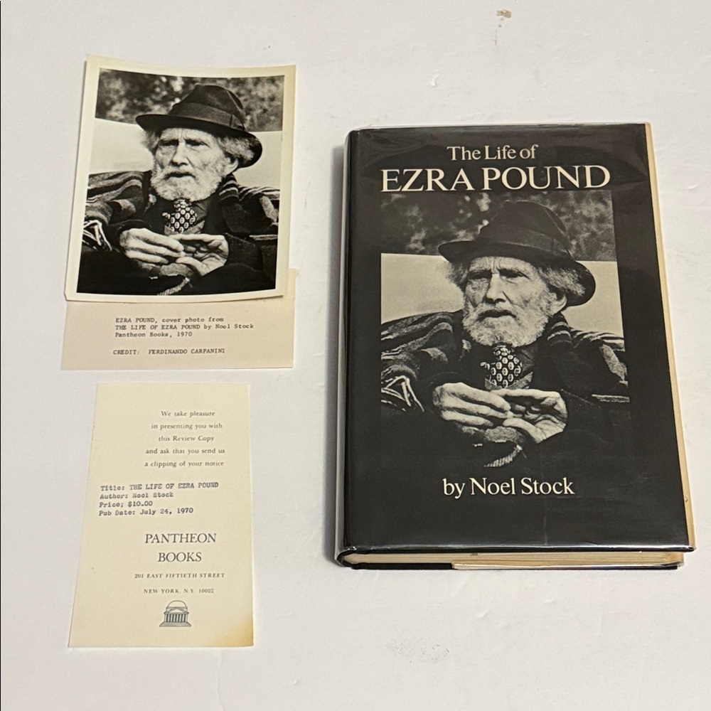 RARE Advanced Review Copy + Original Cover Photo – The Life of Ezra Pound 1st Ed